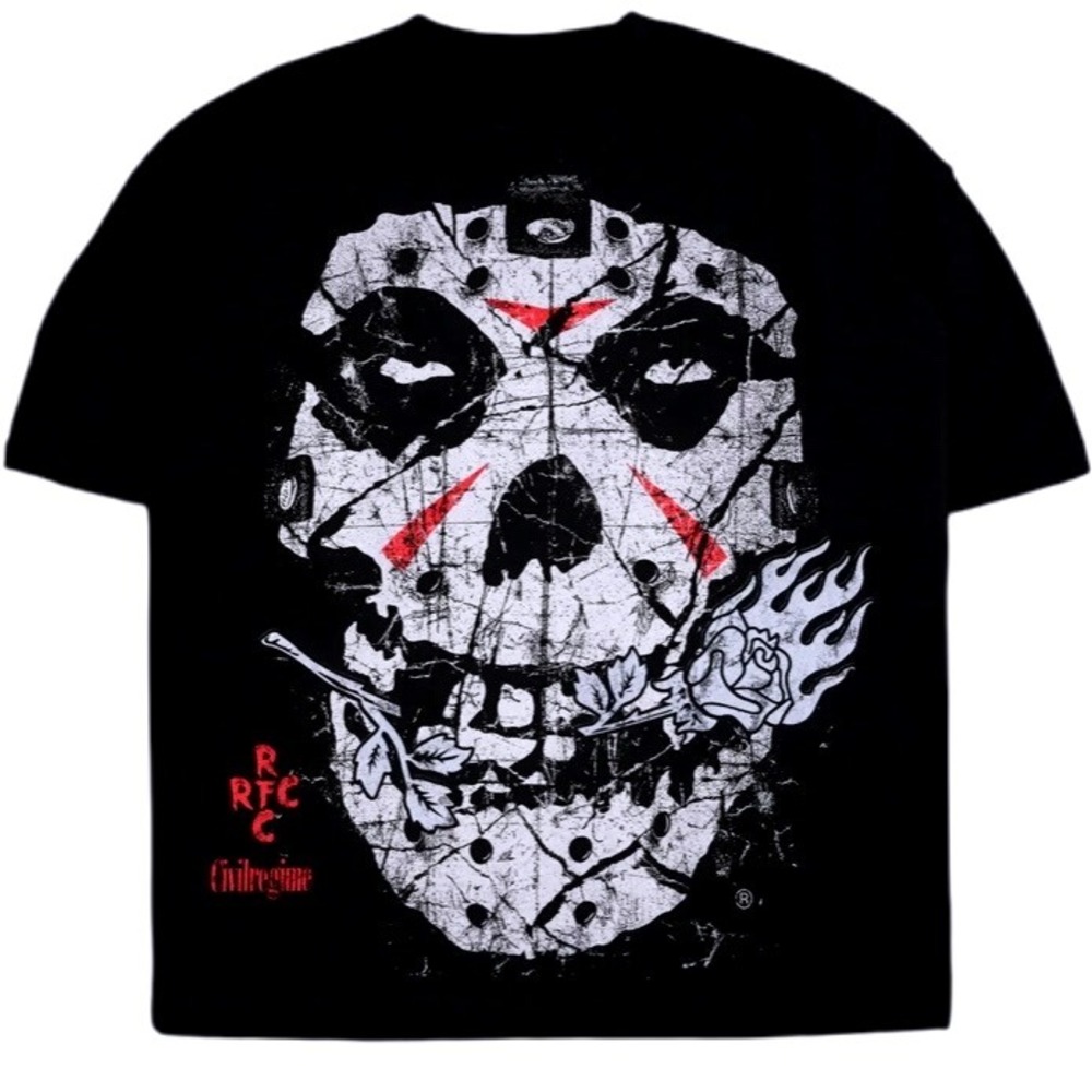 Civil Regime Fiend Crystal‎ American Classic Oversized Tee Black Unisex Large